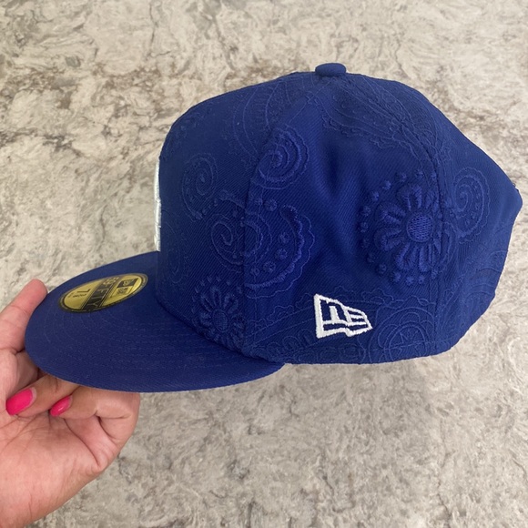 Los Angeles Dodgers Paisley Bandana Print Embroidery 59Fifty New Era Hat… - Picture 5 of 15